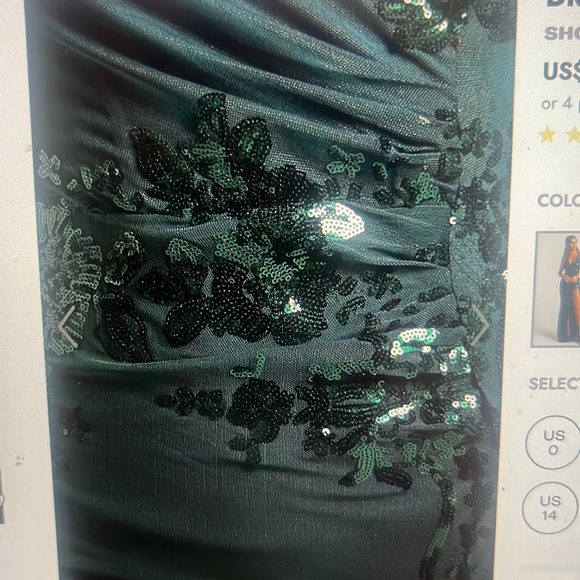 Emerald Green Prom Dress - Picture 8 of 8